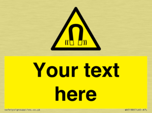 Custom Magnetic Field Sign